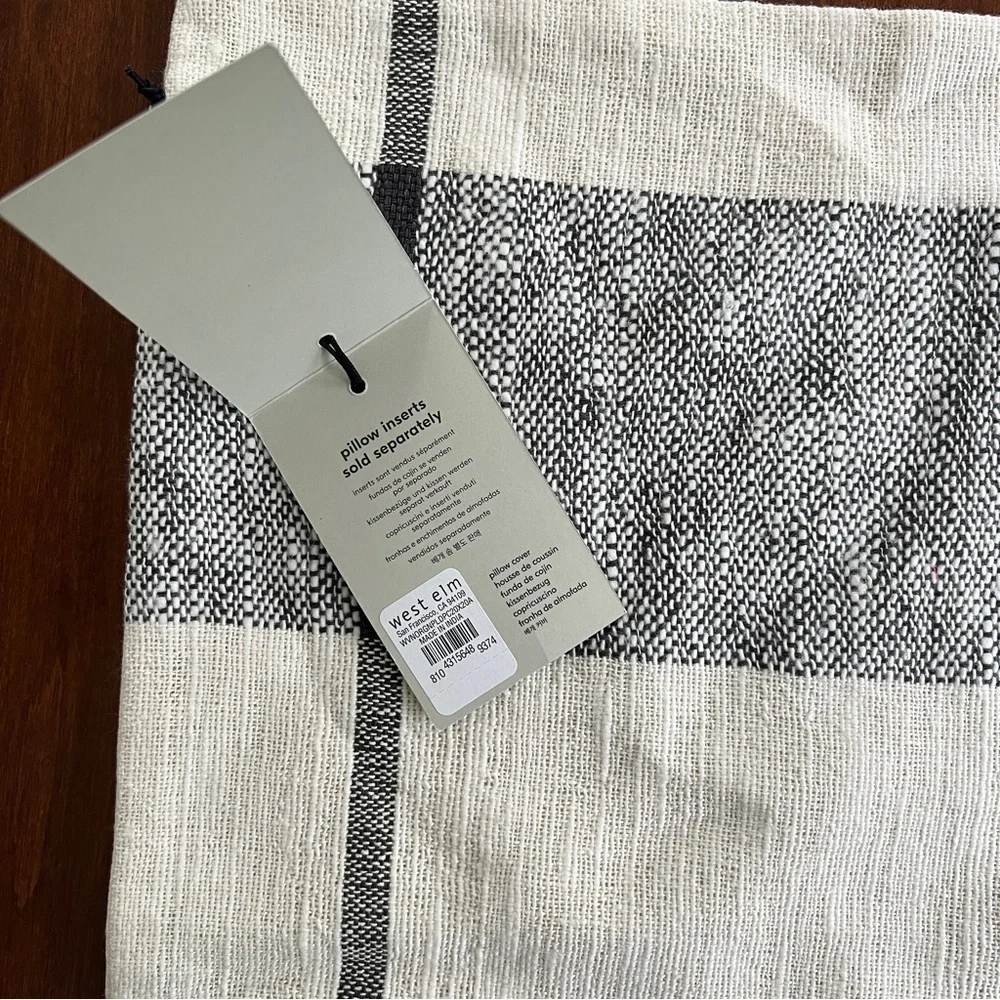 west elm | woven origin plaid pillow cover